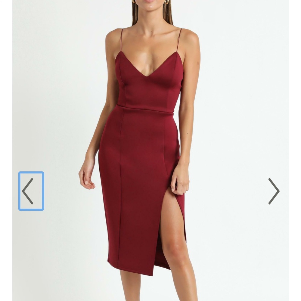 Showpo Big Ideas Dress In Wine